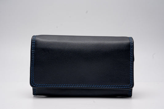 Midnight Blue Leather Wallet – Sleek & Stylish